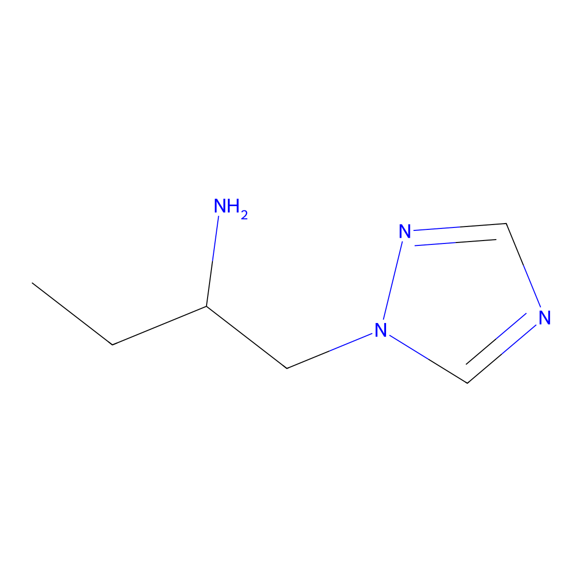 1-(1H-1,2,4-triazol-1-yl)butan-2-amine molecular structure, CAS 1251323-14-4