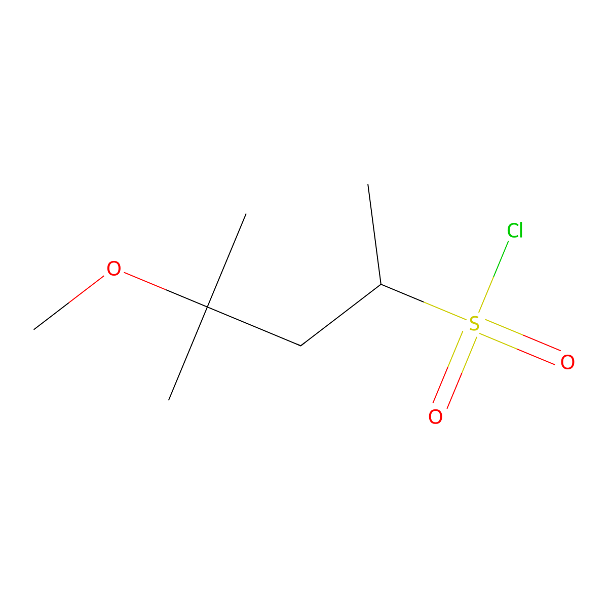 4-Methoxy-4-methylpentane-2-sulfonyl chloride molecular structure, CAS 1251323-41-7