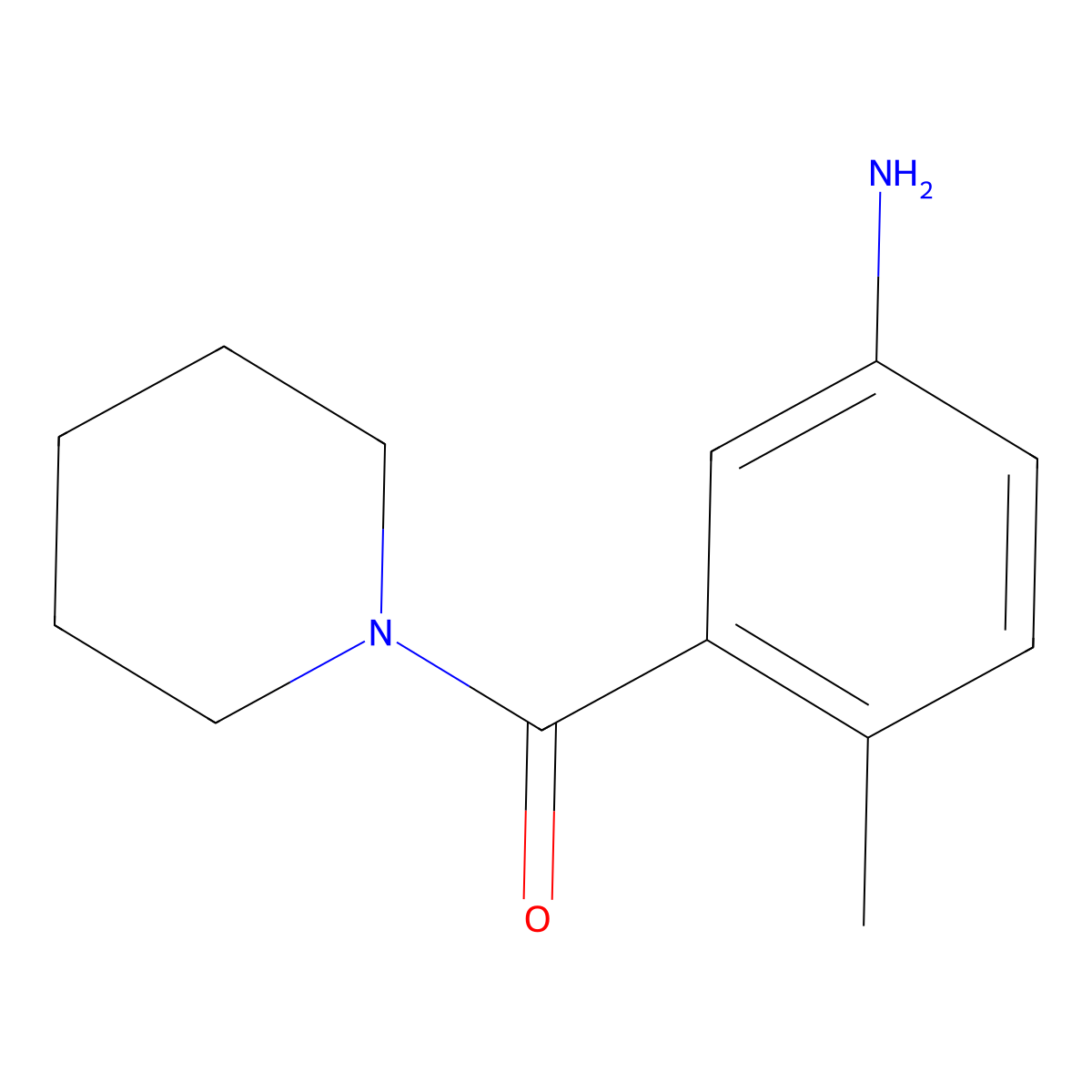 4-Methyl-3-(piperidine-1-carbonyl)aniline molecular structure, CAS 1251326-24-5