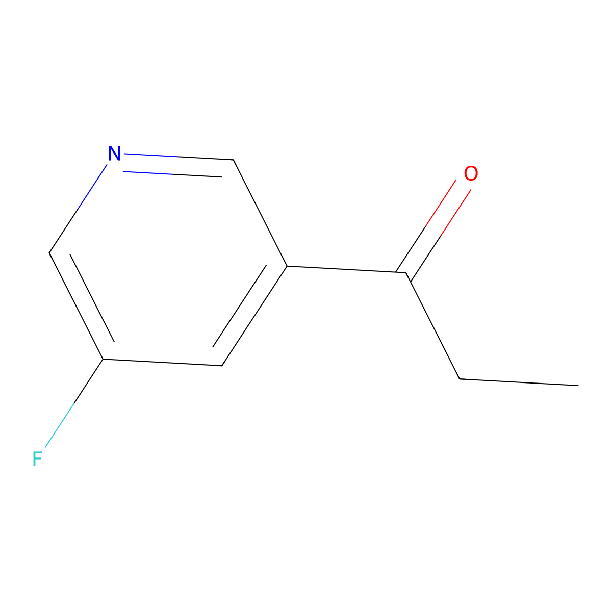 1-(5-Fluoropyridin-3-yl)propan-1-one molecular structure, CAS 1251334-09-4