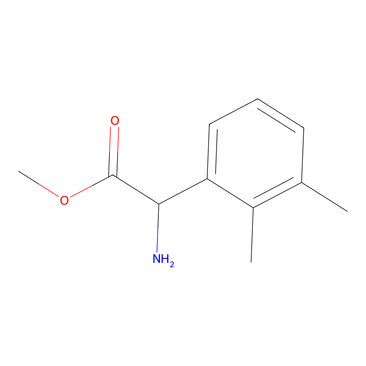 Methyl 2-amino-2-(2,3-dimethylphenyl)acetate molecular structure, CAS 1251334-14-1