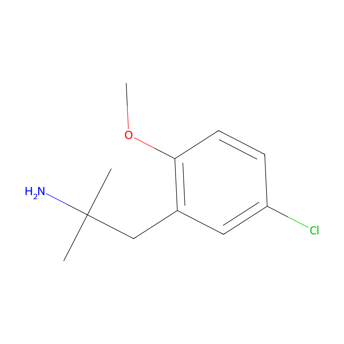 1-(5-Chloro-2-methoxyphenyl)-2-methylpropan-2-amine molecular structure, CAS 1251334-57-2