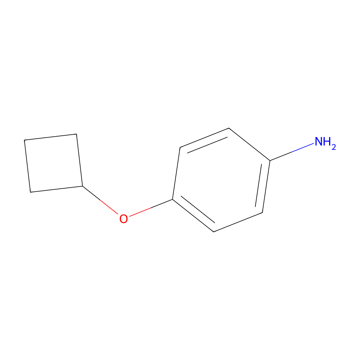 4-Cyclobutoxyaniline molecular structure, CAS 1251342-99-0