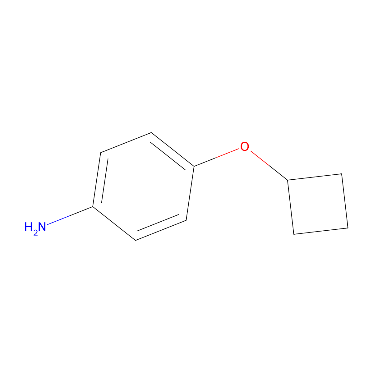 4-Cyclobutoxyaniline molecular structure, CAS 1251342-99-0