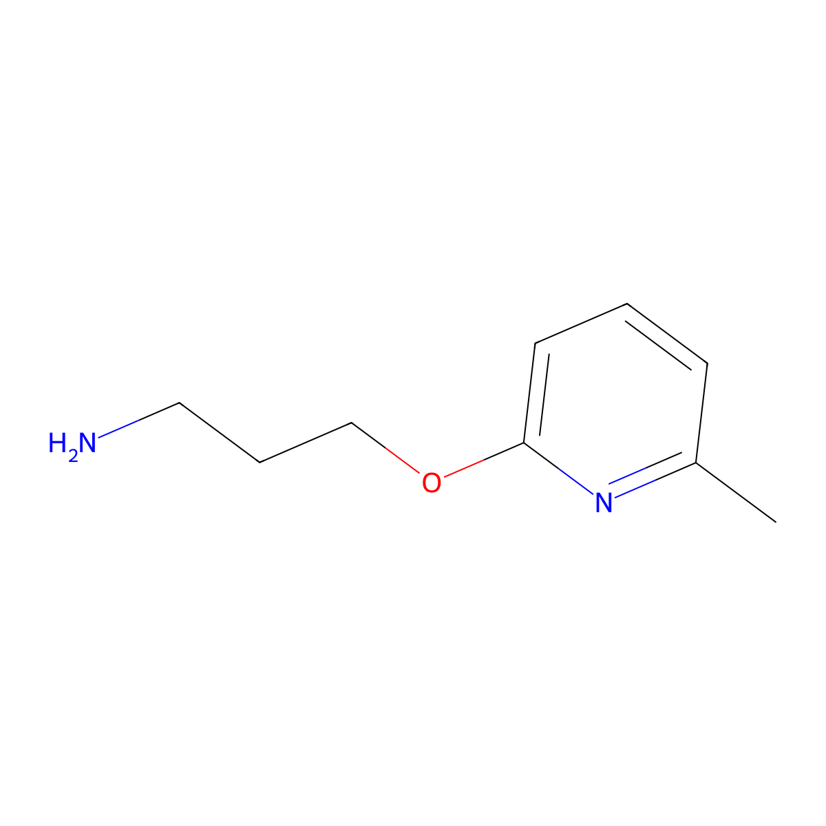 3-((6-Methylpyridin-2-yl)oxy)propan-1-amine molecular structure, CAS 1251343-66-4
