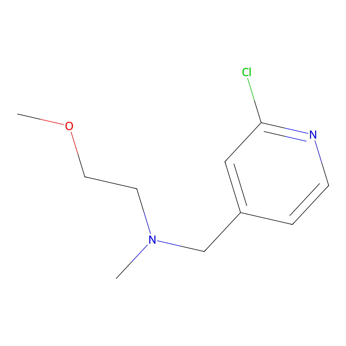 [(2-Chloropyridin-4-yl)methyl](2-methoxyethyl)methylamine molecular structure, CAS 1251354-97-8