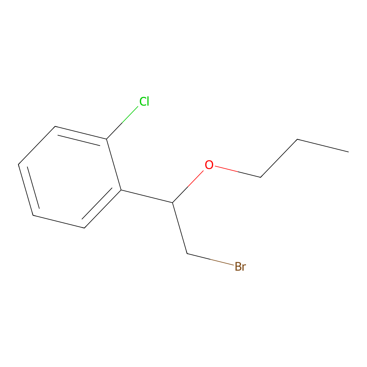 1-(2-Bromo-1-propoxyethyl)-2-chlorobenzene molecular structure, CAS 1251358-75-4