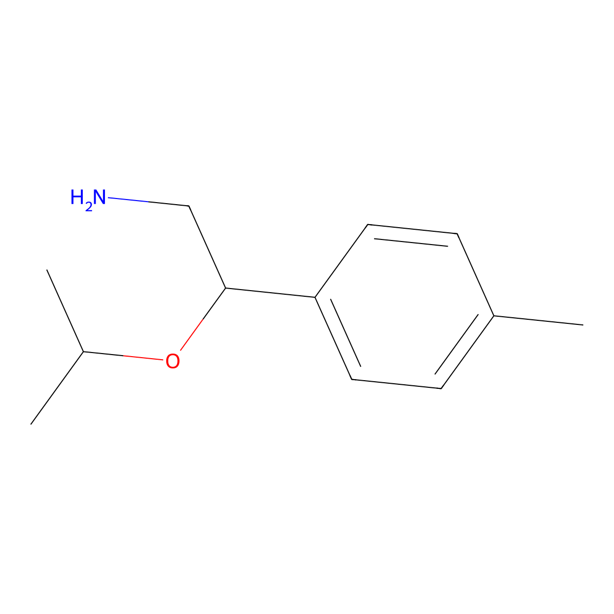 2-Isopropoxy-2-p-tolyl-ethylamine molecular structure, CAS 1251361-45-1