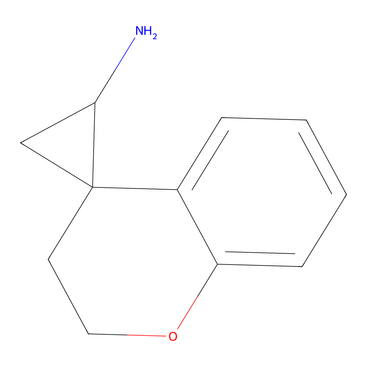 2,3-Dihydrospiro[1-benzopyran-4,1'-cyclopropane]-3'-amine molecular structure, CAS 1251368-34-9