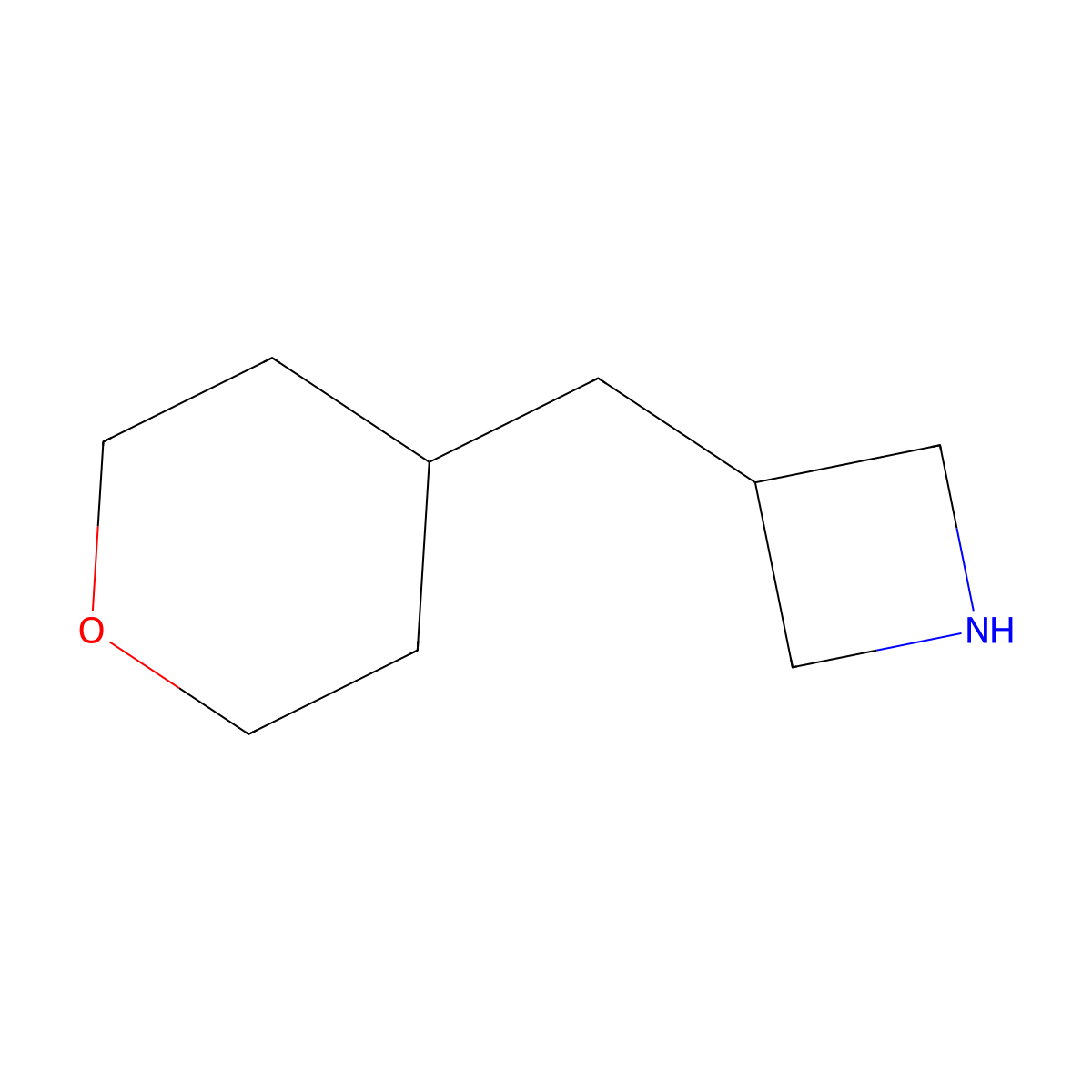 3-[(Oxan-4-yl)methyl]azetidine molecular structure, CAS 1251373-21-3