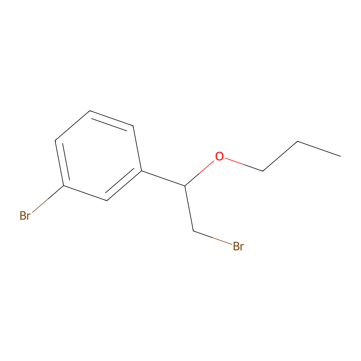 1-Bromo-3-(2-bromo-1-propoxyethyl)benzene molecular structure, CAS 1251376-52-9