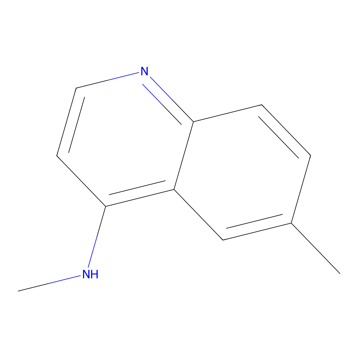 N,6-dimethylquinolin-4-amine molecular structure, CAS 1251380-42-3