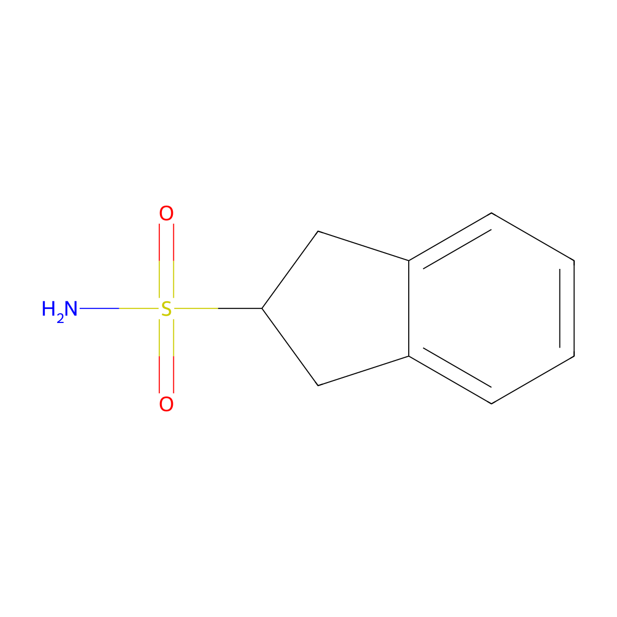 2,3-dihydro-1H-indene-2-sulfonamide molecular structure, CAS 1251381-40-4