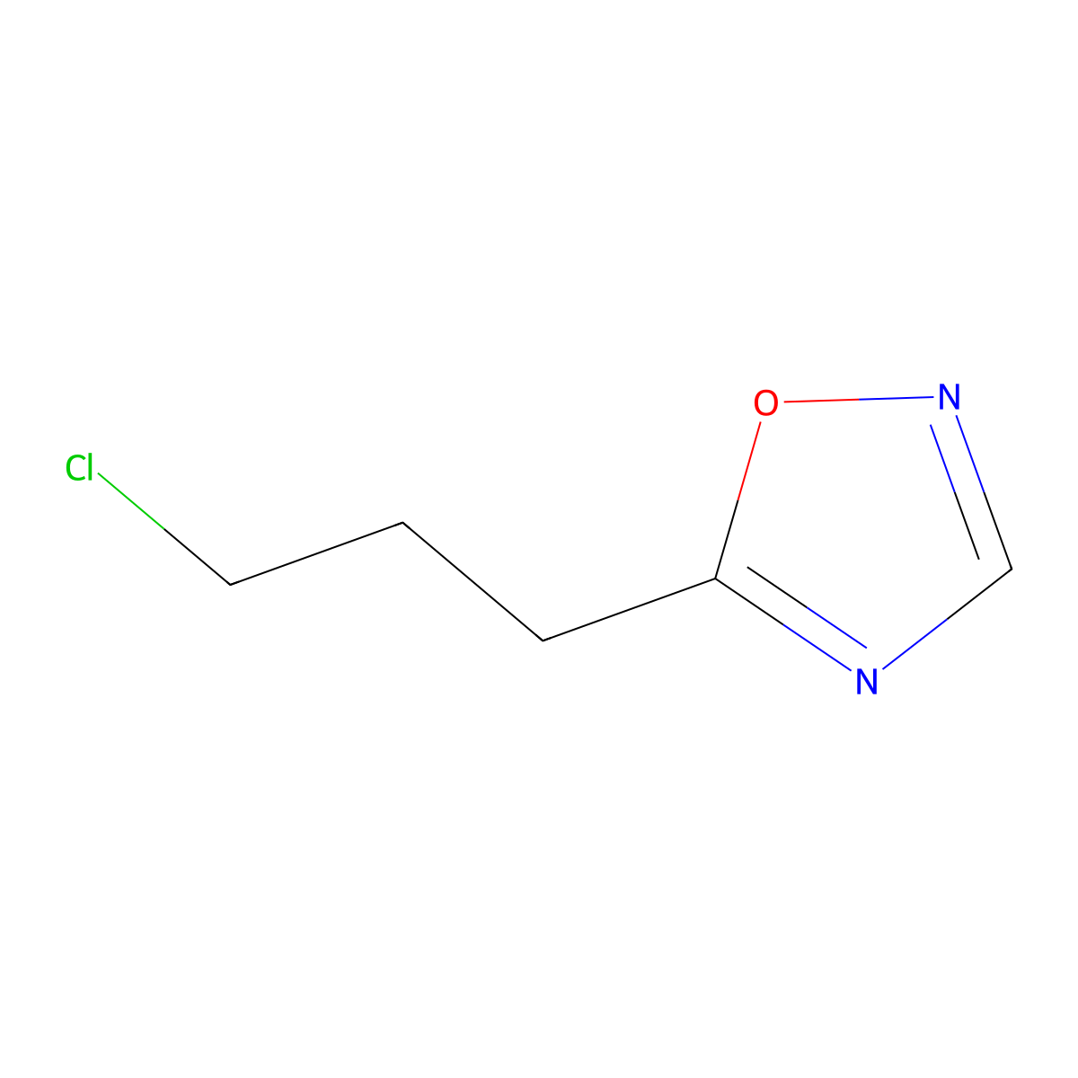 5-(3-Chloropropyl)-1,2,4-oxadiazole molecular structure, CAS 1251381-53-9