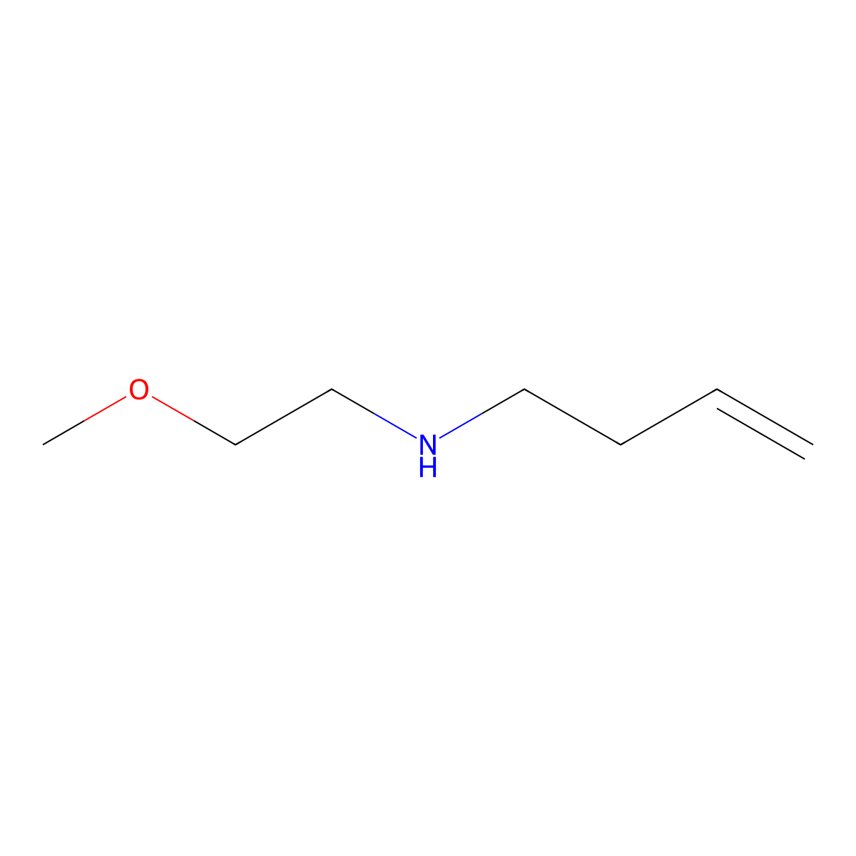 N-(2-Methoxyethyl)but-3-en-1-amine molecular structure, CAS 1251382-92-9