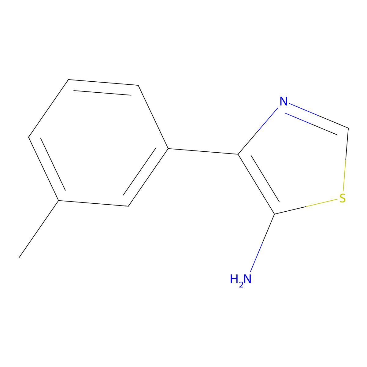 5-Amino-4-(3-tolyl)thiazole molecular structure, CAS 1251384-36-7