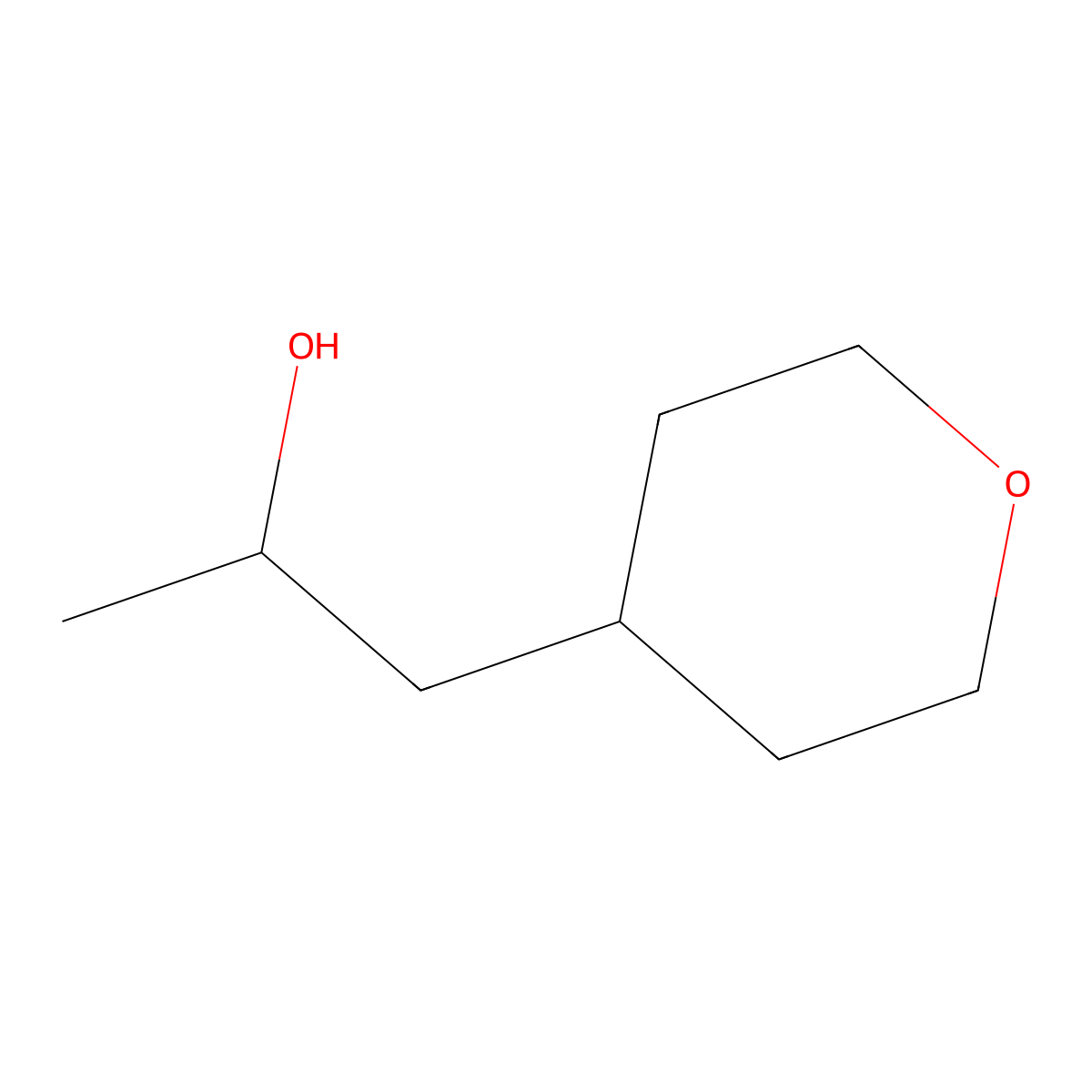 1-(Oxan-4-yl)propan-2-ol molecular structure, CAS 1251385-18-8