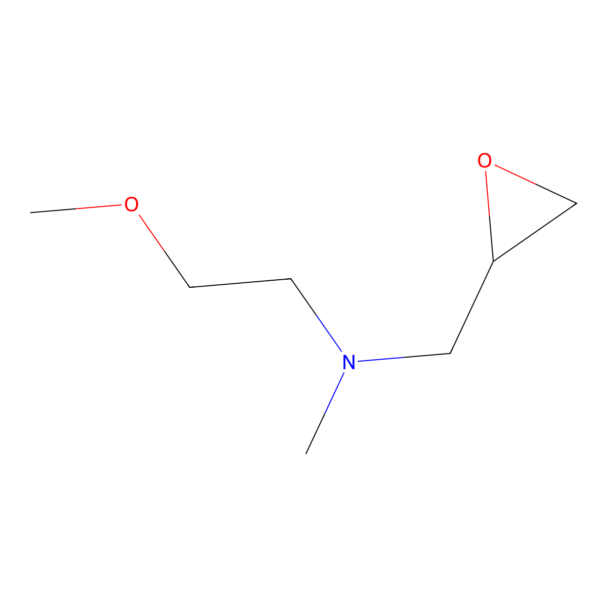 (2-Methoxyethyl)(methyl)[(oxiran-2-yl)methyl]amine molecular structure, CAS 1251385-30-4