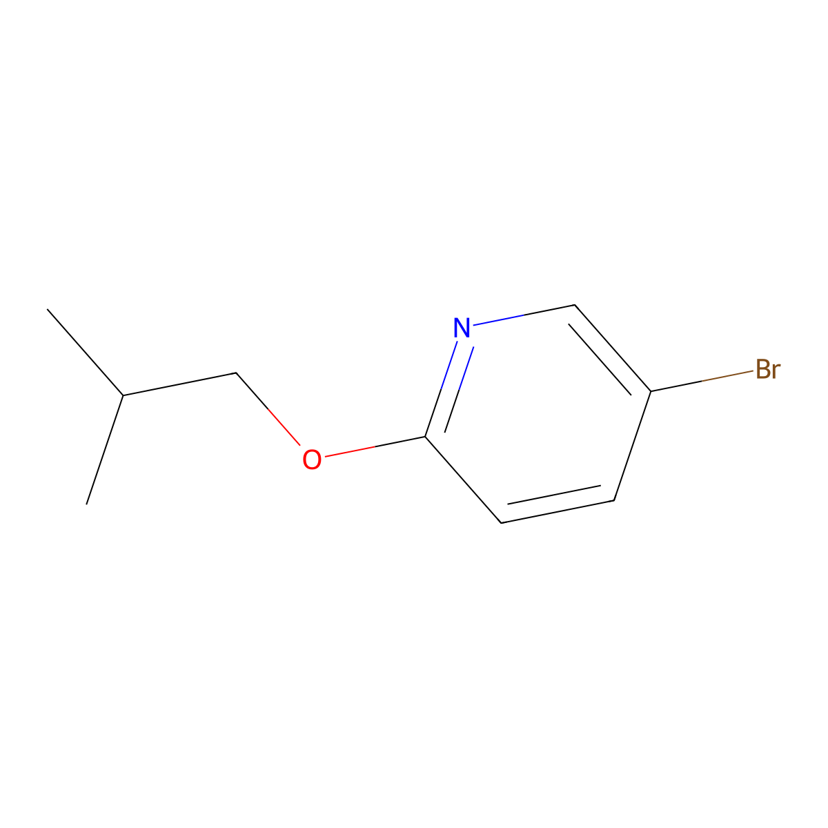 5-Bromo-2-isobutoxypyridine molecular structure, CAS 1251385-87-1