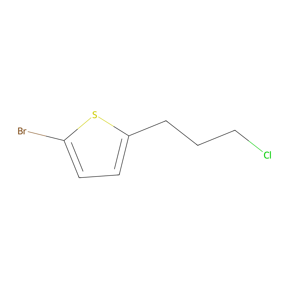 2-Bromo-5-(3-chloropropyl)thiophene molecular structure, CAS 1251389-32-8
