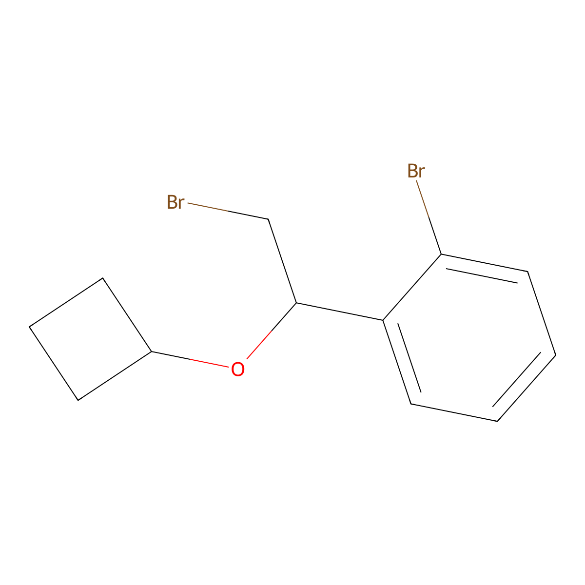 1-Bromo-2-(2-bromo-1-cyclobutoxyethyl)benzene molecular structure, CAS 1251391-11-3