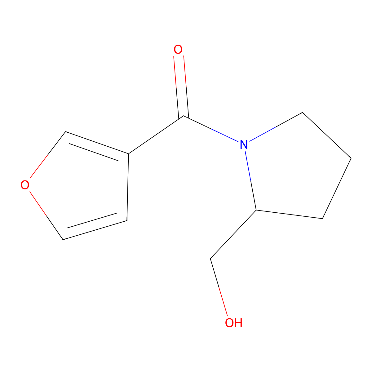 [1-(Furan-3-carbonyl)pyrrolidin-2-yl]methanol molecular structure, CAS 1251391-87-3