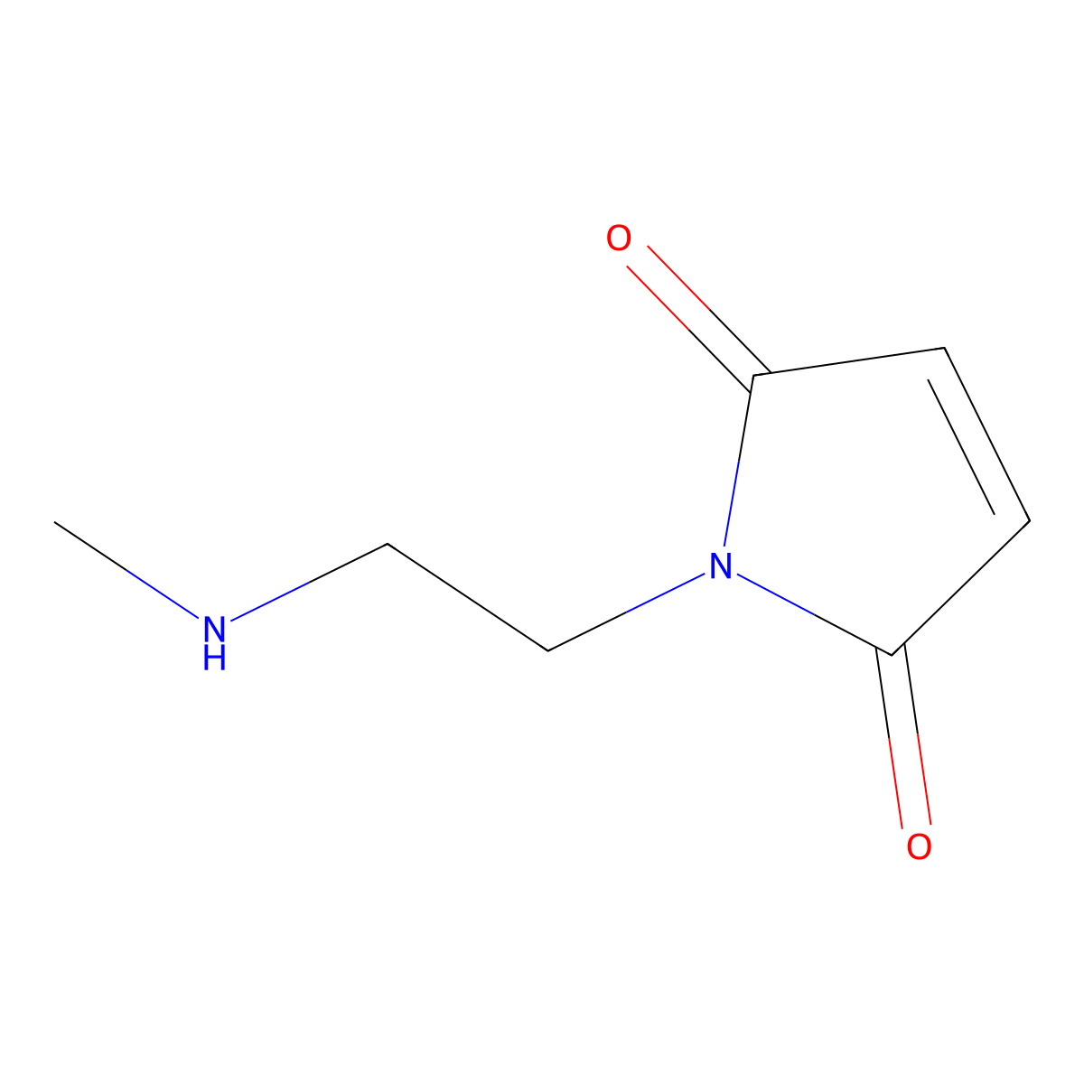 1-(2-(Methylamino)ethyl)-1H-pyrrole-2,5-dione molecular structure, CAS 1251393-21-1
