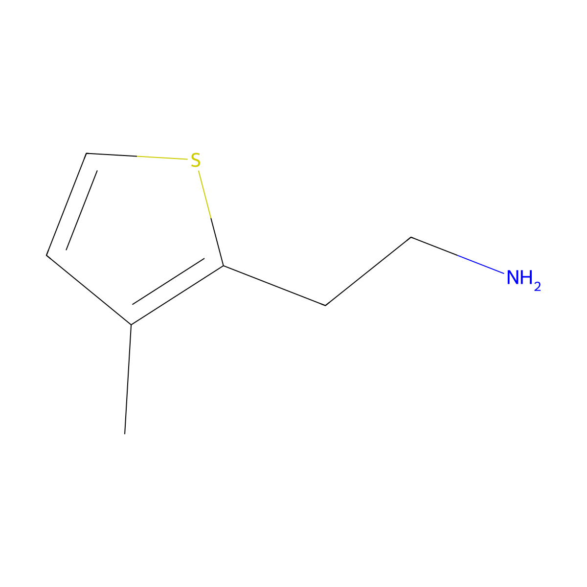 2-(3-Methyl-2-thienyl)ethanamine molecular structure, CAS 125140-63-8