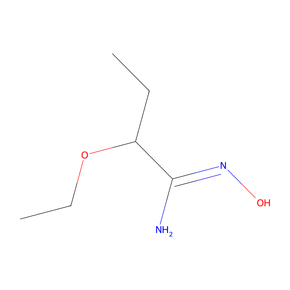 2-ethoxy-N'-hydroxybutanimidamide molecular structure, CAS 1251408-76-0