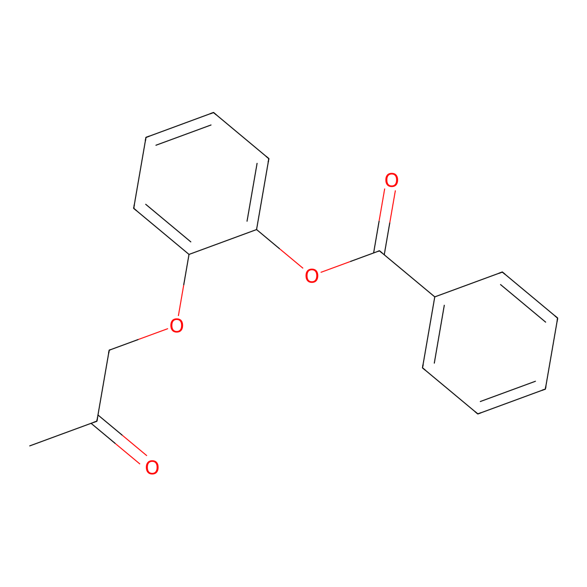 2-(2-Oxopropoxy)phenyl benzoate molecular structure, CAS 125142-99-6