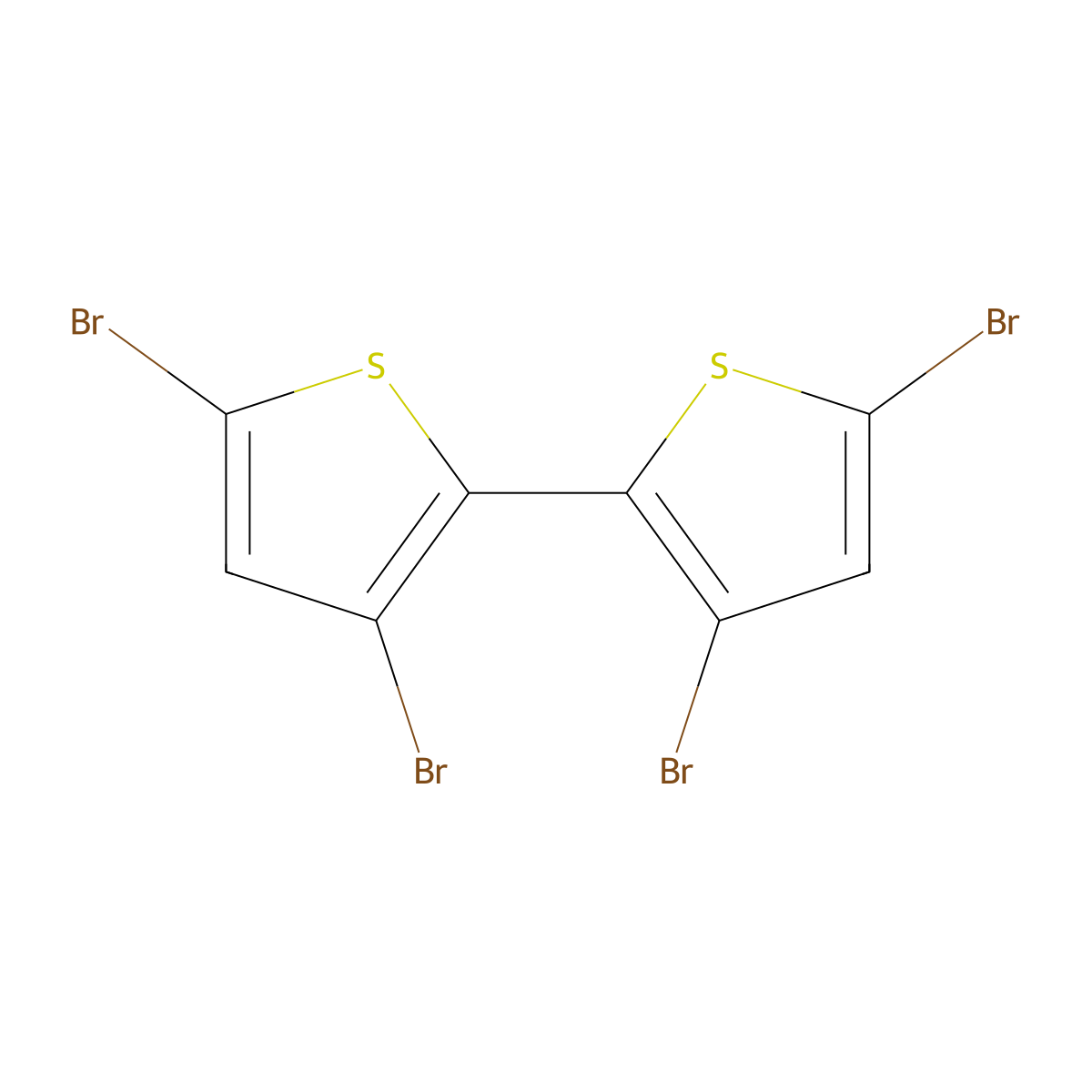 3,3',5,5'-Tetrabromo-2,2'-bithiophene molecular structure, CAS 125143-53-5
