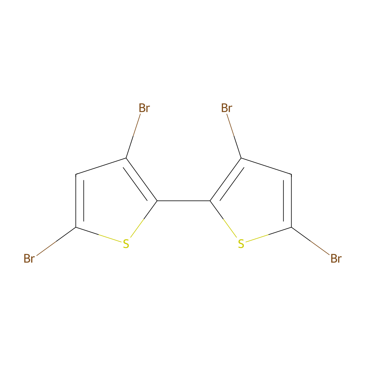 3,3',5,5'-Tetrabromo-2,2'-bithiophene molecular structure, CAS 125143-53-5