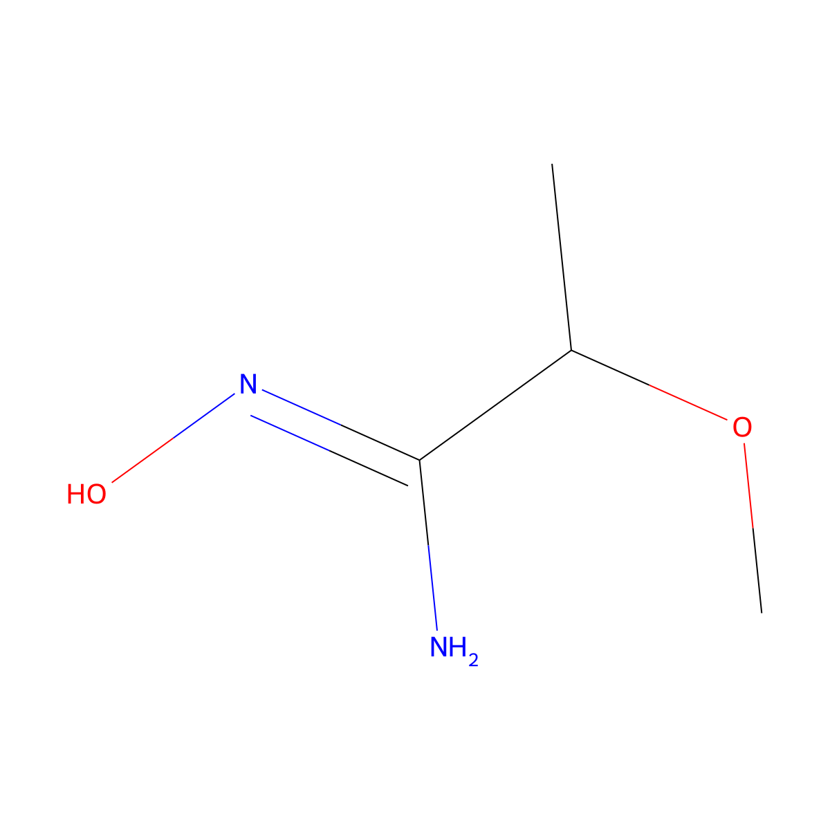 N'-hydroxy-2-methoxypropanimidamide molecular structure, CAS 1251430-35-9