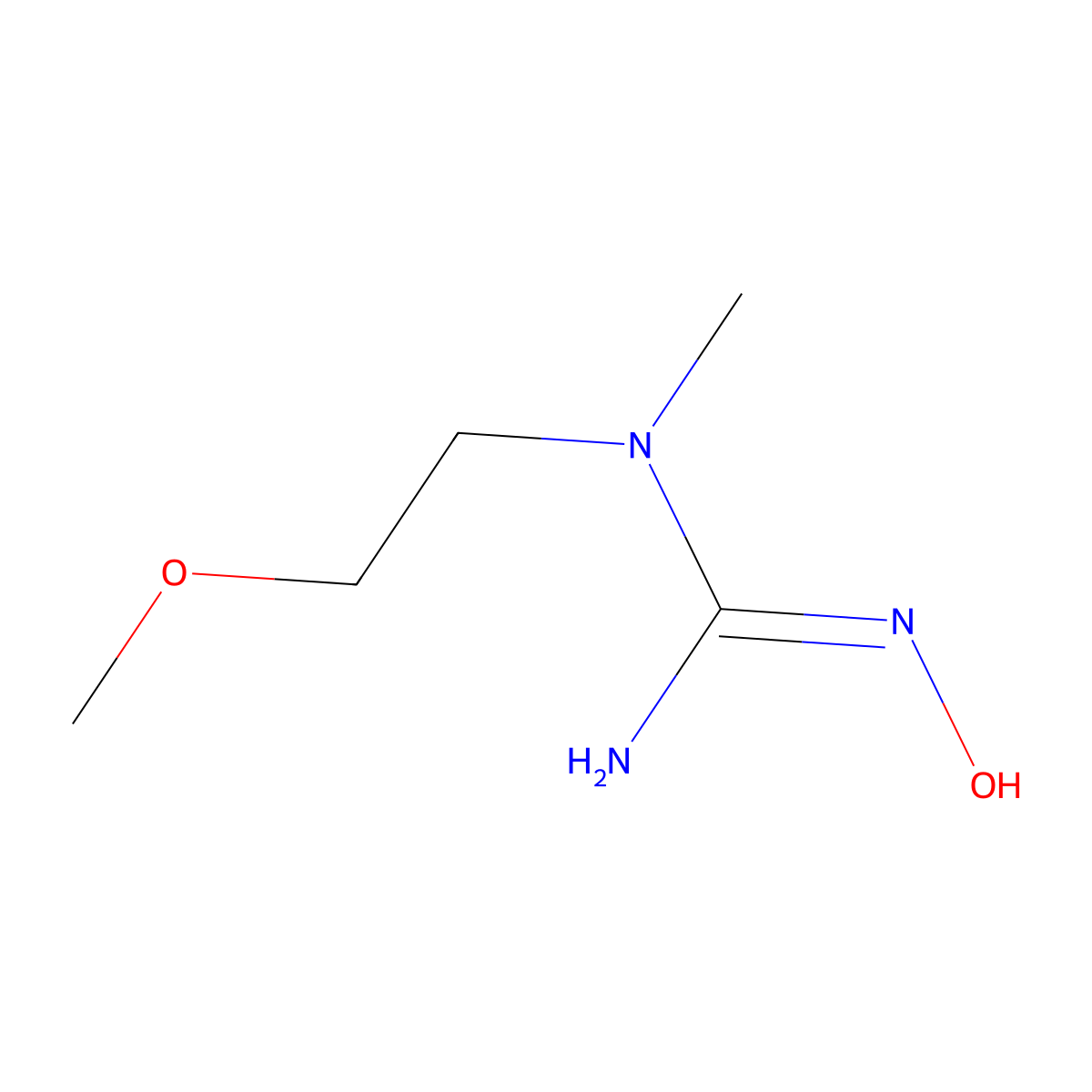 n-Hydroxy-n'-(2-methoxyethyl)-n'-methylguanidine molecular structure, CAS 1251487-53-2