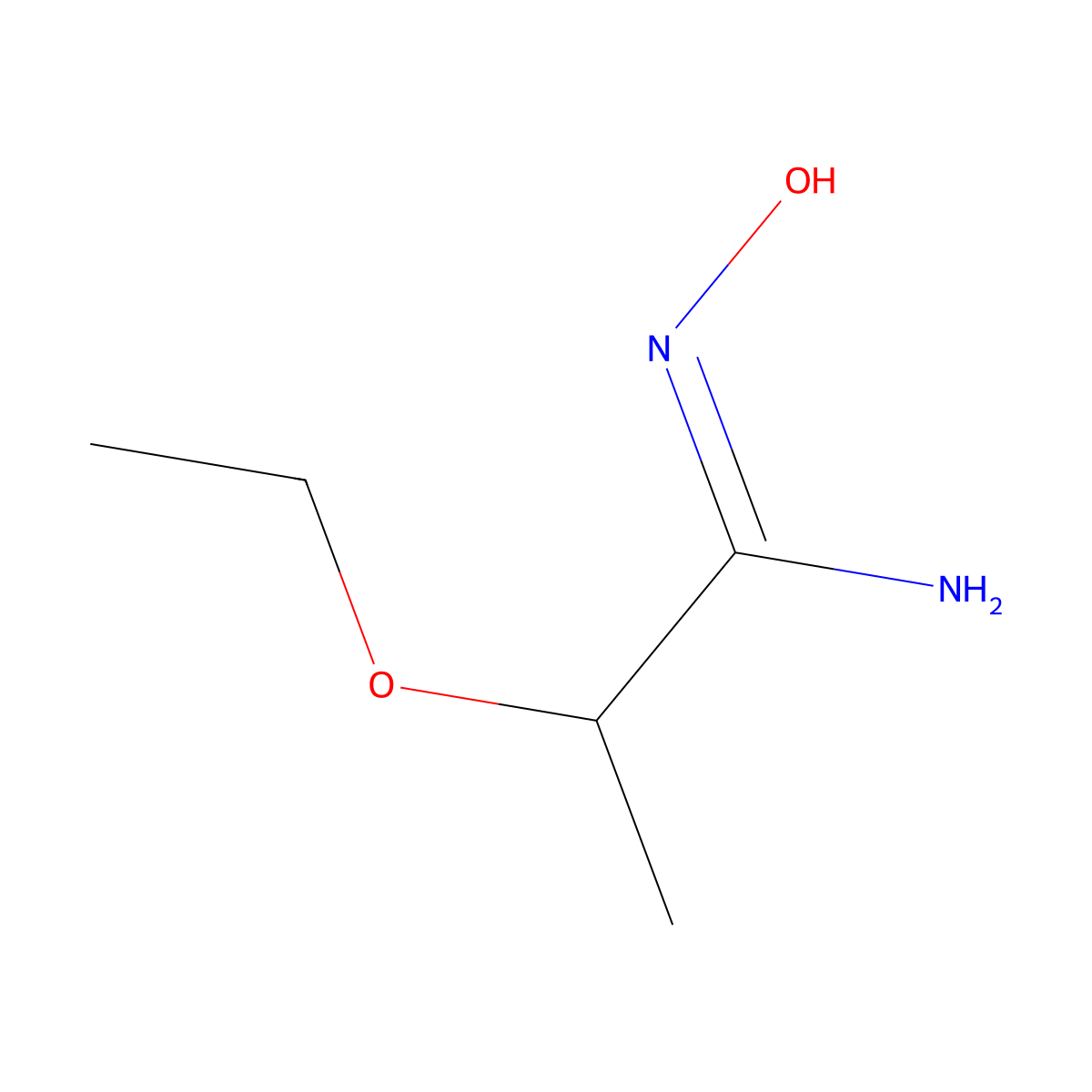 2-ethoxy-N'-hydroxypropanimidamide molecular structure, CAS 1251499-89-4