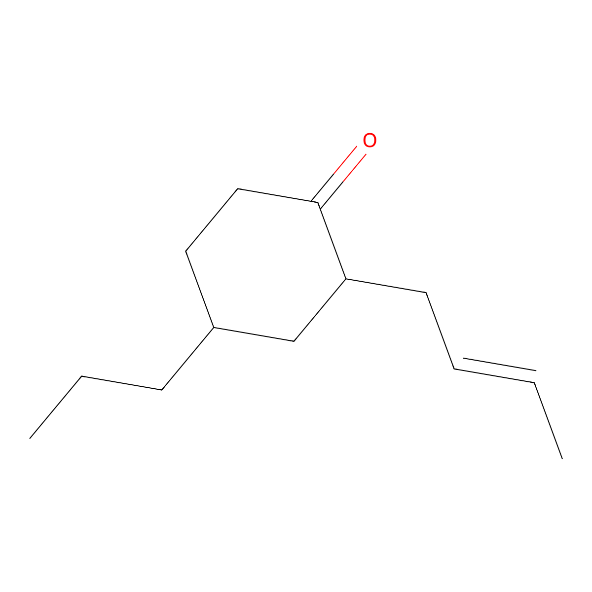 2-(But-2-en-1-yl)-4-propylcyclohexan-1-one molecular structure, CAS 1251514-47-2