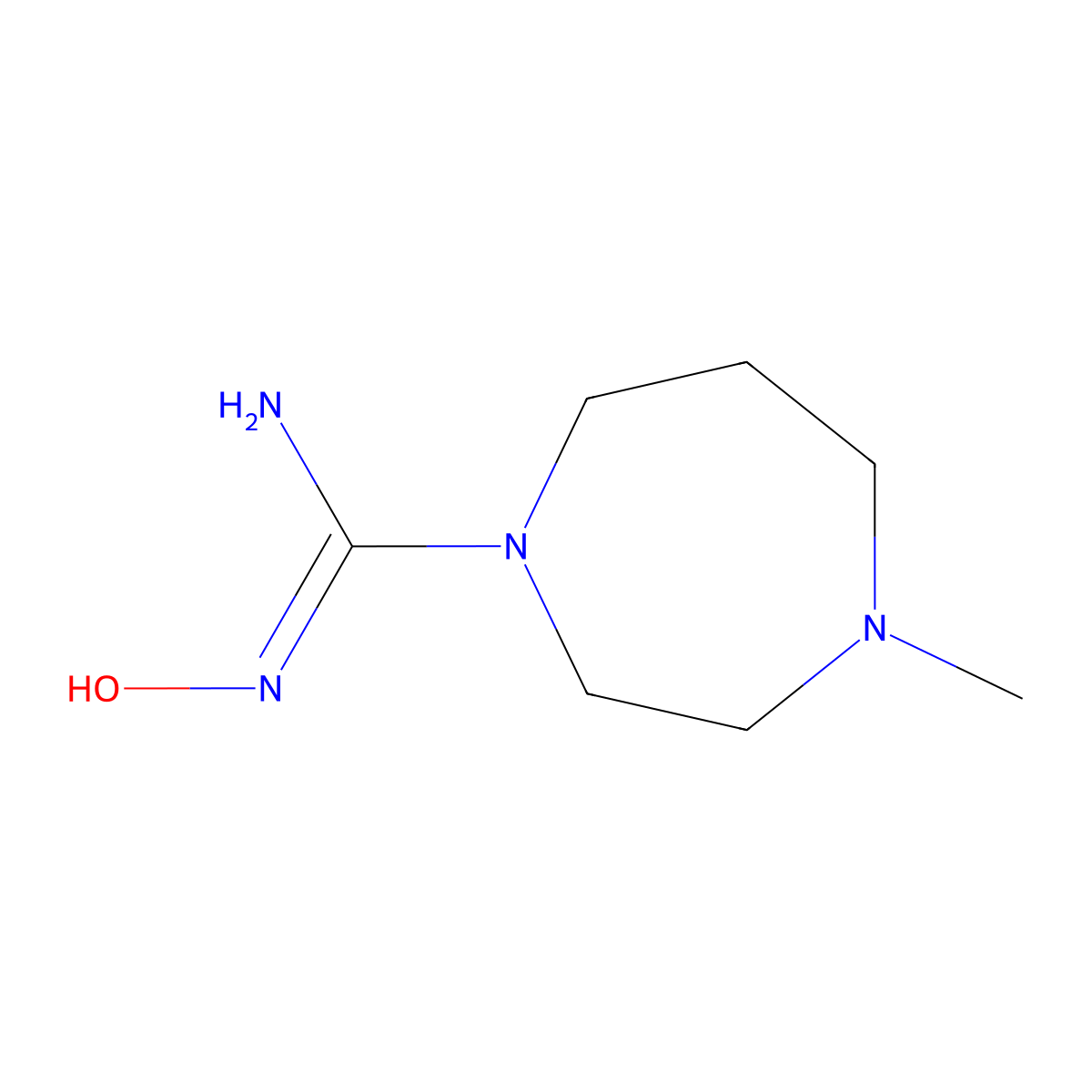 N-hydroxy-4-methyl-1,4-diazepane-1-carboximidamide molecular structure, CAS 1251516-37-6