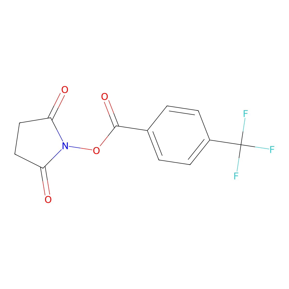 2,5-Dioxopyrrolidin-1-YL 4-(trifluoromethyl)benzoate molecular structure, CAS 1251533-33-1