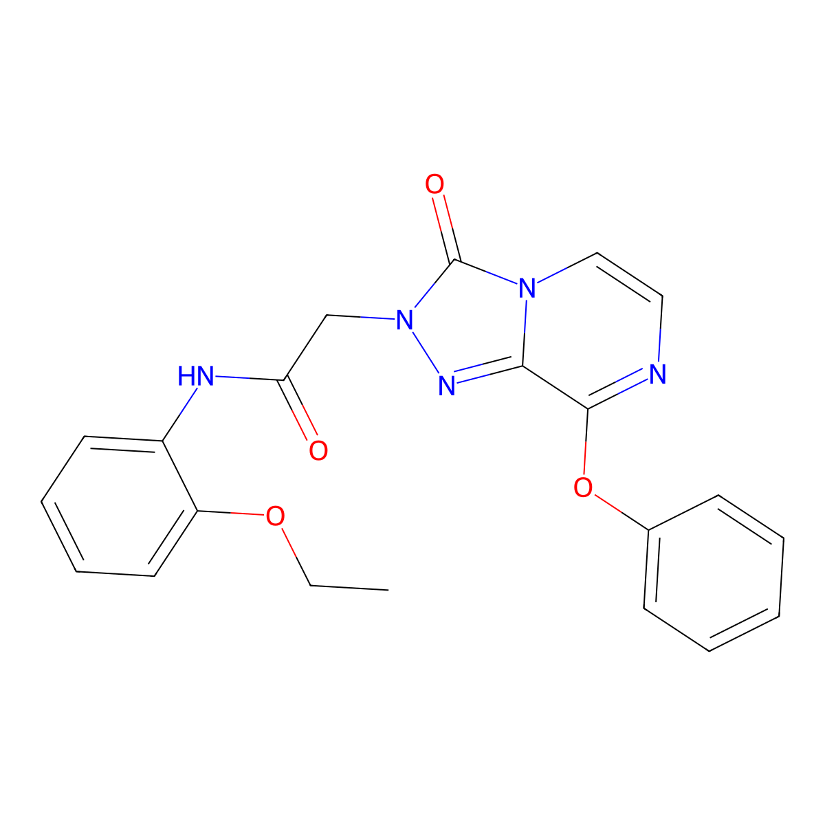 N-(2-ethoxyphenyl)-2-{3-oxo-8-phenoxy-2H,3H-[1,2,4]triazolo[4,3-a]pyrazin-2-yl}acetamide molecular structure, CAS 1251544-26-9