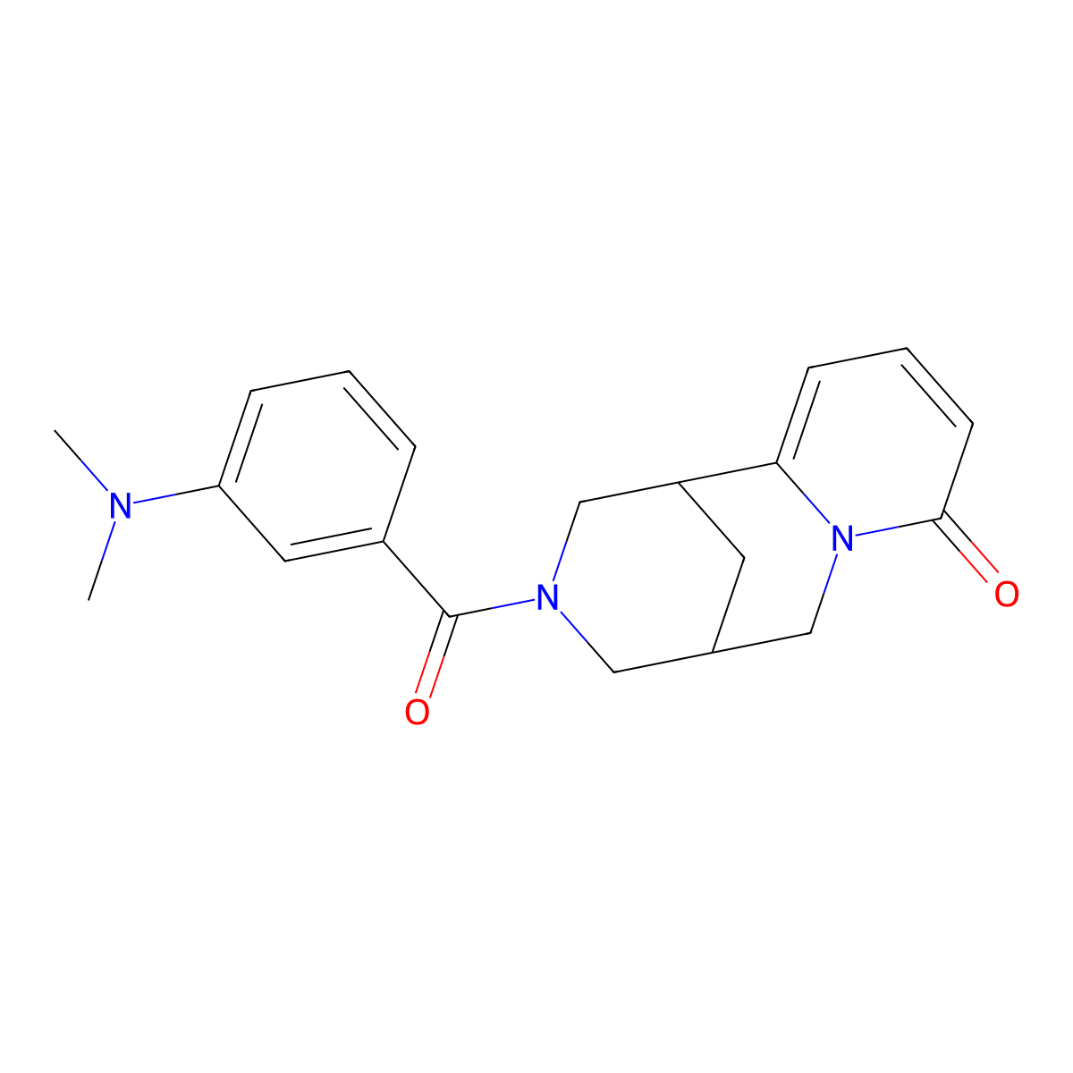 3-(3-(dimethylamino)benzoyl)-3,4,5,6-tetrahydro-1H-1,5-methanopyrido[1,2-a][1,5]diazocin-8(2H)-one molecular structure, CAS 1251544-58-7