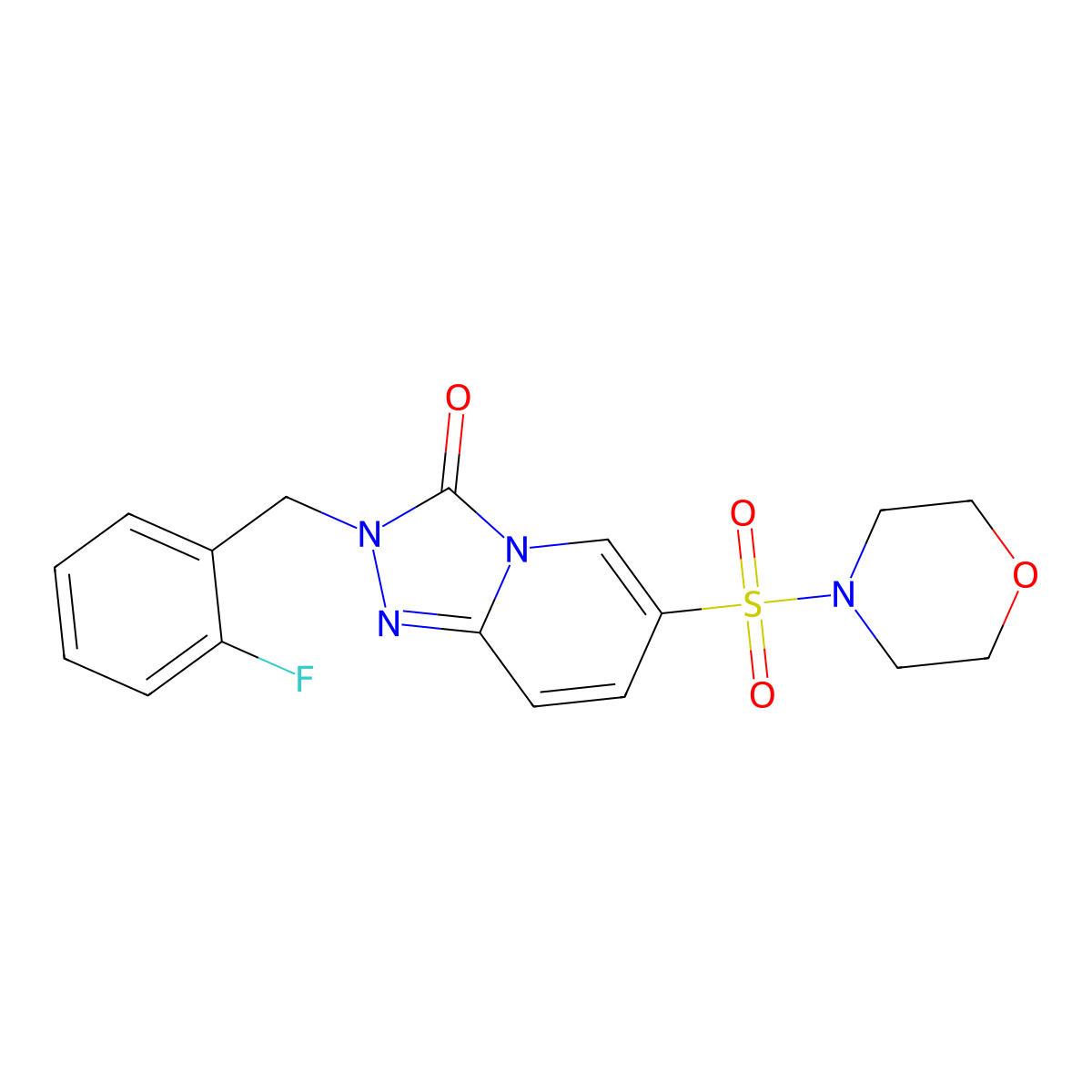 2-(2-fluorobenzyl)-6-(morpholinosulfonyl)-[1,2,4]triazolo[4,3-a]pyridin-3(2H)-one molecular structure, CAS 1251545-21-7