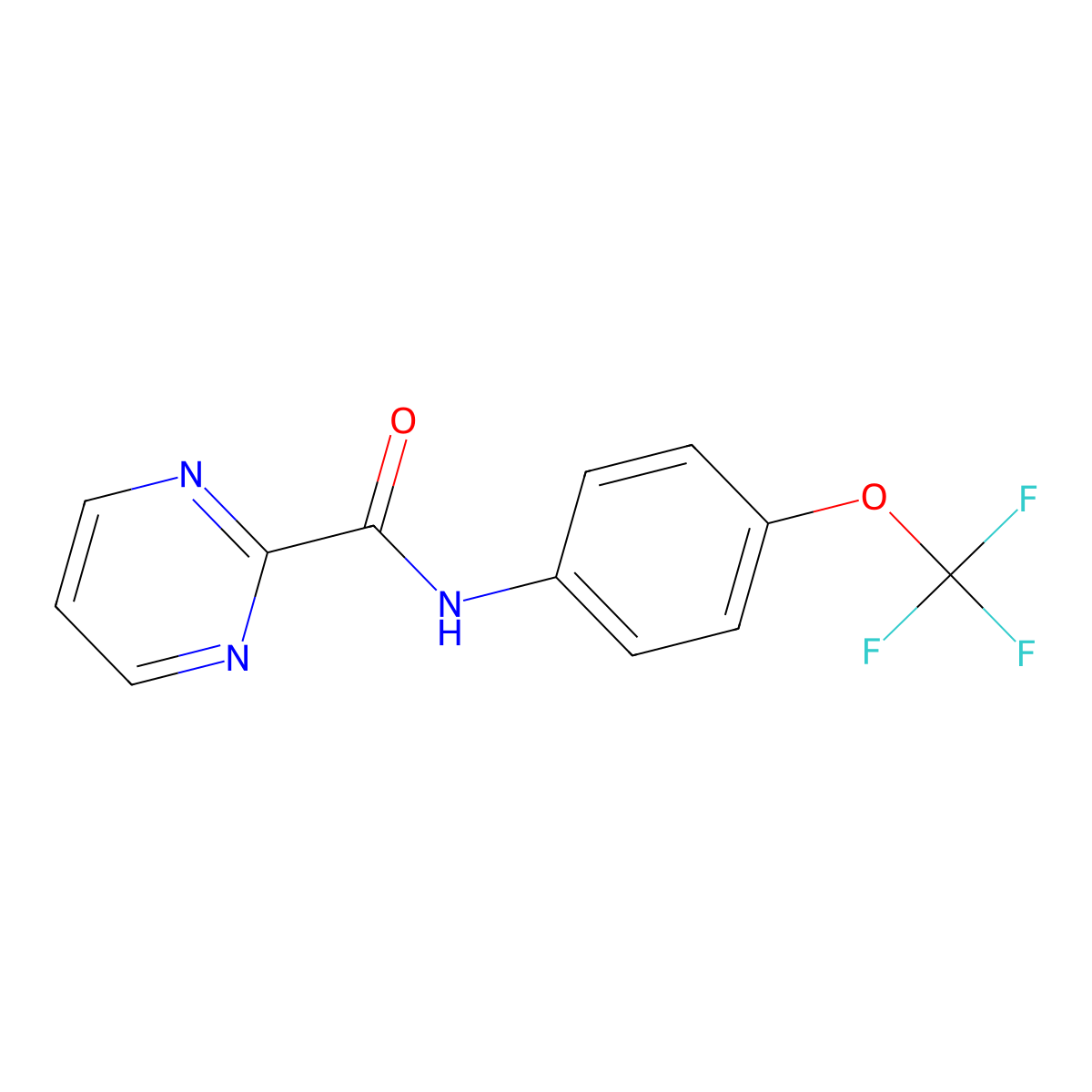 N-[4-(trifluoromethoxy)phenyl]pyrimidine-2-carboxamide molecular structure, CAS 1251545-43-3