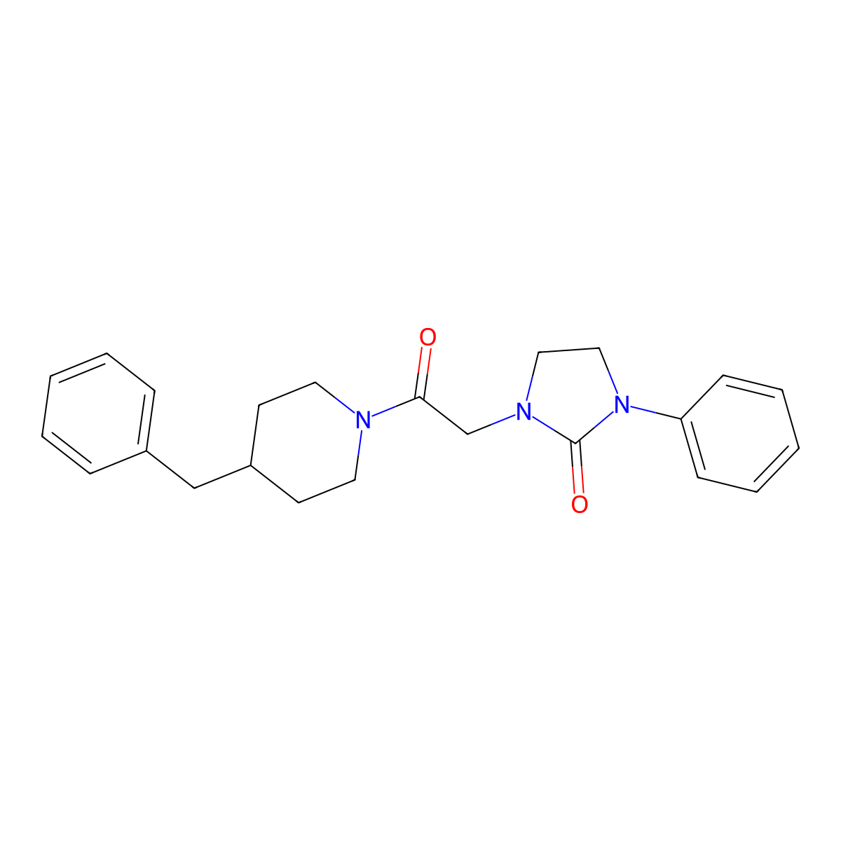 1-[2-(4-Benzylpiperidin-1-yl)-2-oxoethyl]-3-phenylimidazolidin-2-one molecular structure, CAS 1251545-96-6