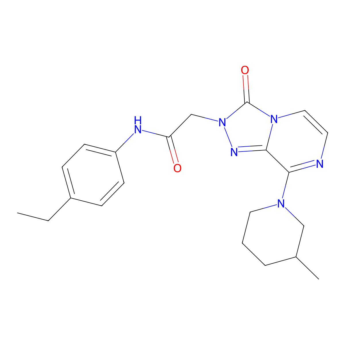 N-(4-ethylphenyl)-2-[8-(3-methylpiperidin-1-yl)-3-oxo[1,2,4]triazolo[4,3-a]pyrazin-2(3H)-yl]acetamide molecular structure, CAS 1251546-18-5