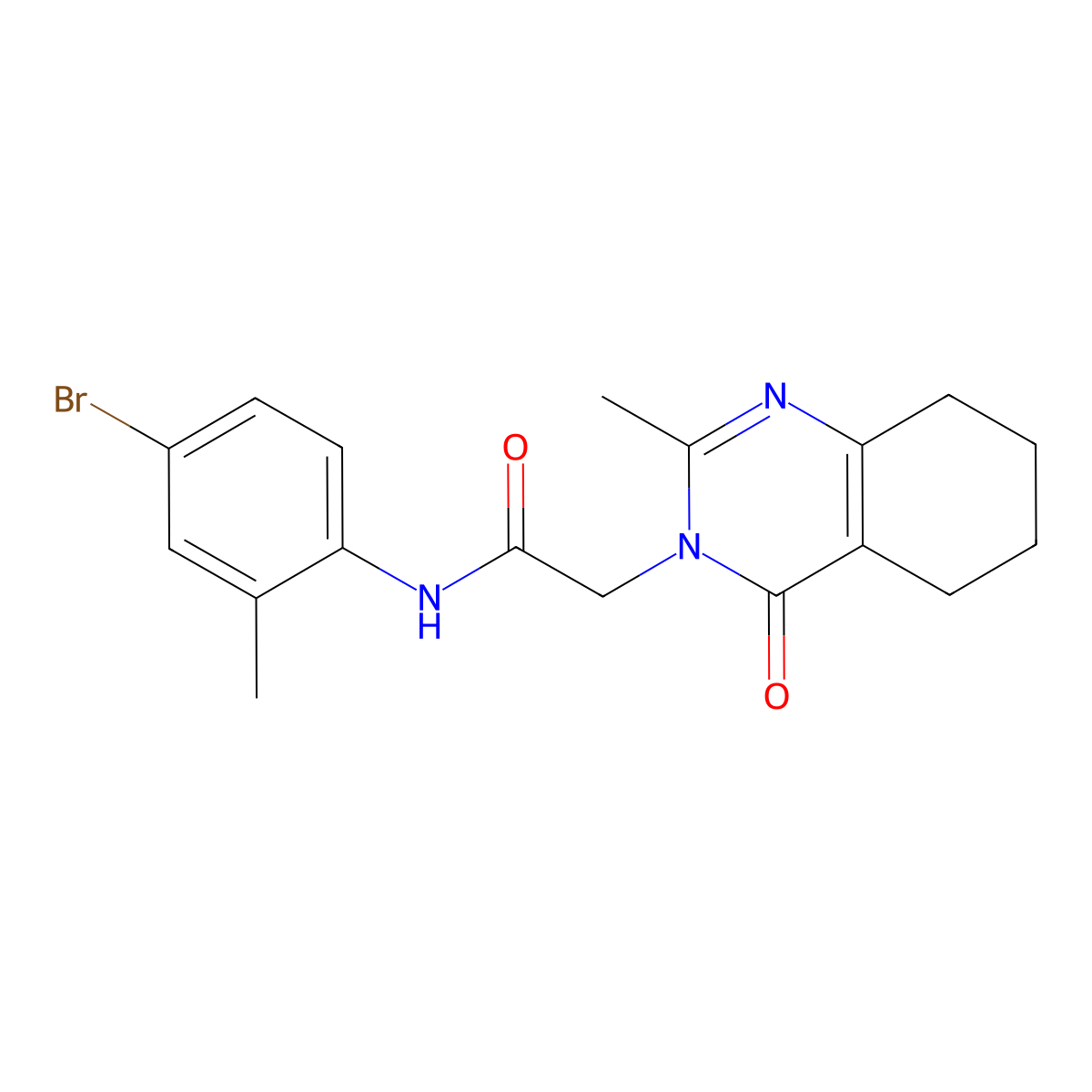 N-(4-bromo-2-methylphenyl)-2-(2-methyl-4-oxo-3,4,5,6,7,8-hexahydroquinazolin-3-yl)acetamide molecular structure, CAS 1251546-75-4
