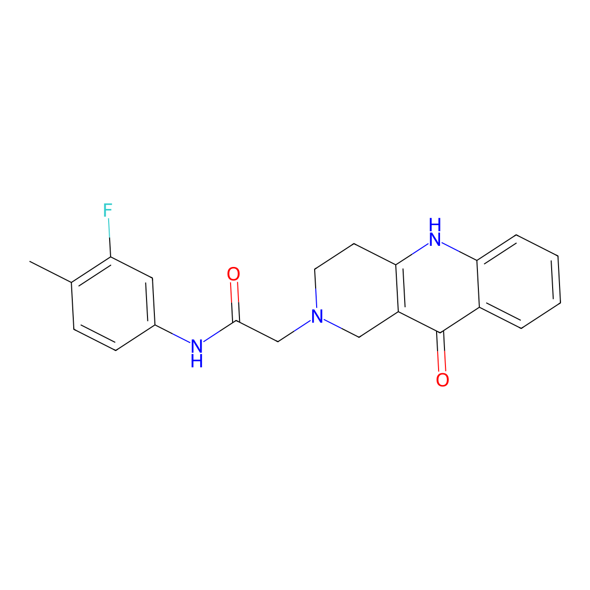 N-(3-fluoro-4-methylphenyl)-2-(10-oxo-3,4,5,10-tetrahydrobenzo[b][1,6]naphthyridin-2(1H)-yl)acetamide molecular structure, CAS 1251547-13-3