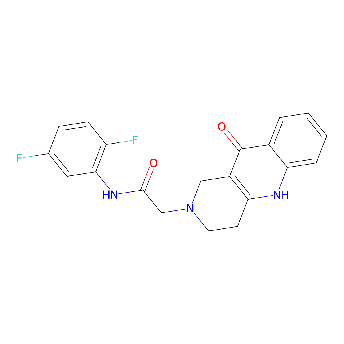 N-(2,5-difluorophenyl)-2-(10-oxo-3,4,5,10-tetrahydrobenzo[b][1,6]naphthyridin-2(1H)-yl)acetamide molecular structure, CAS 1251547-21-3