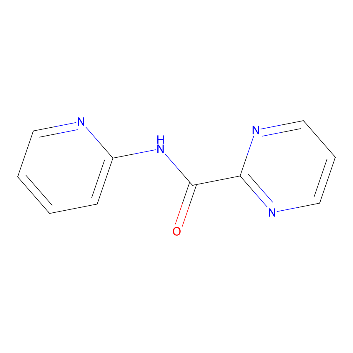 N-(pyridin-2-yl)pyrimidine-2-carboxamide molecular structure, CAS 1251547-37-1