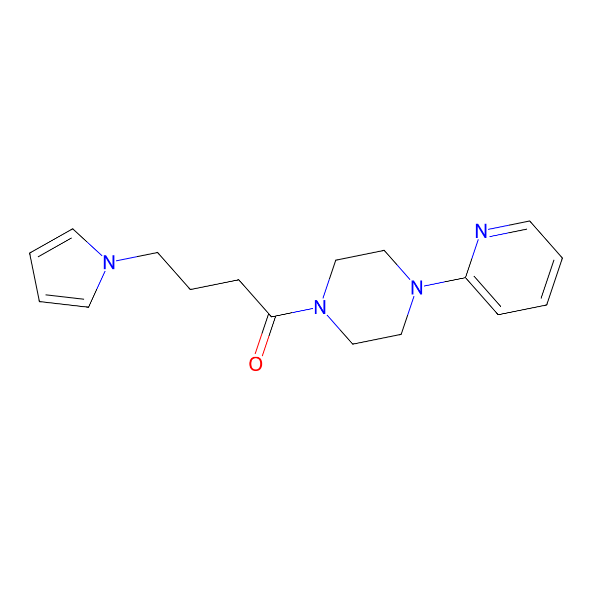 1-(4-(pyridin-2-yl)piperazin-1-yl)-4-(1H-pyrrol-1-yl)butan-1-one molecular structure, CAS 1251549-07-1