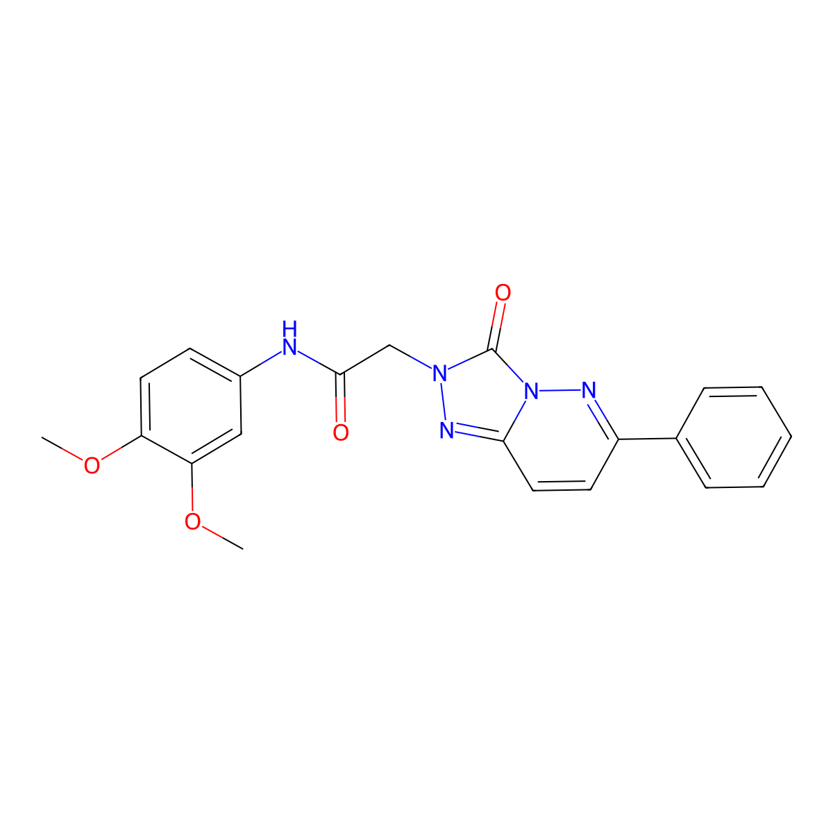 N-(3,4-dimethoxyphenyl)-2-(3-oxo-6-phenyl-[1,2,4]triazolo[4,3-b]pyridazin-2(3H)-yl)acetamide molecular structure, CAS 1251550-73-8